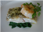 turbot with spinach